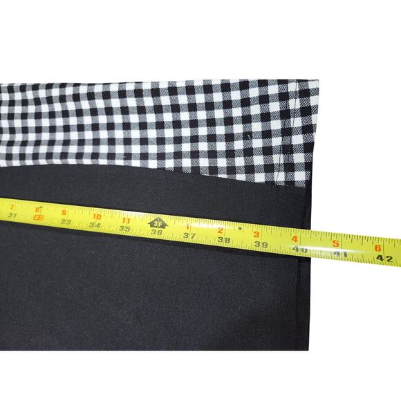 VF Emage Grunge Black White Gingham Plaid Colorblock Midi Dress Plus Size 22 - Picture 4 of 8